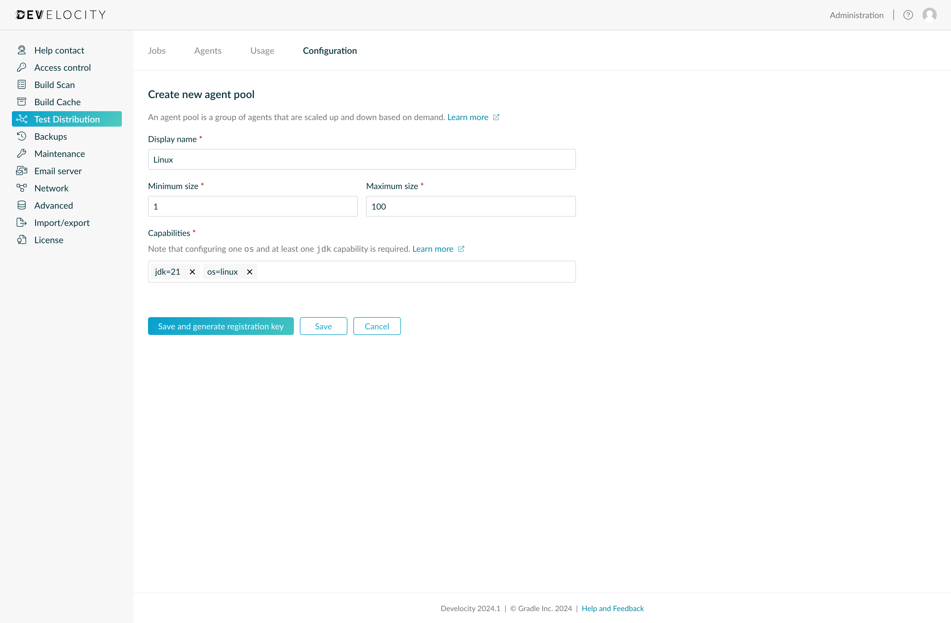 Test Distribution - Agent Pool Overview