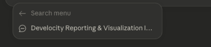 Selecting the MCP prompt with Claude Desktop