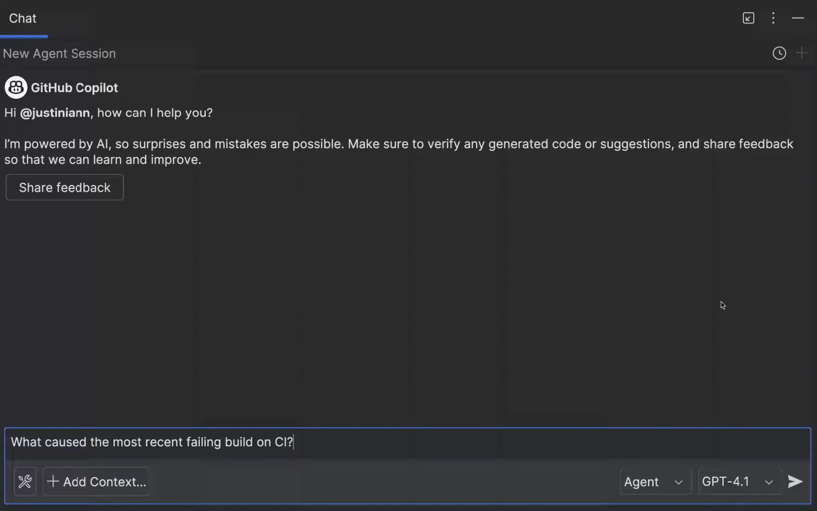 Example of using the MCP server with GitHub Copilot in IntelliJ IDEA