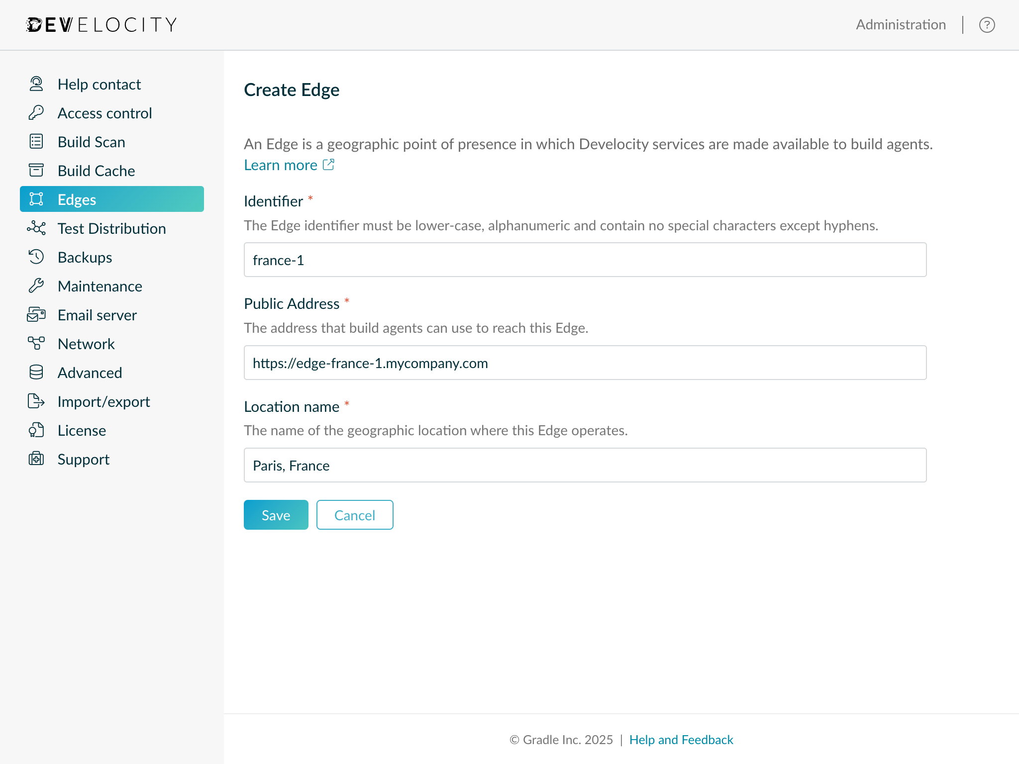 Creating an Edge Node