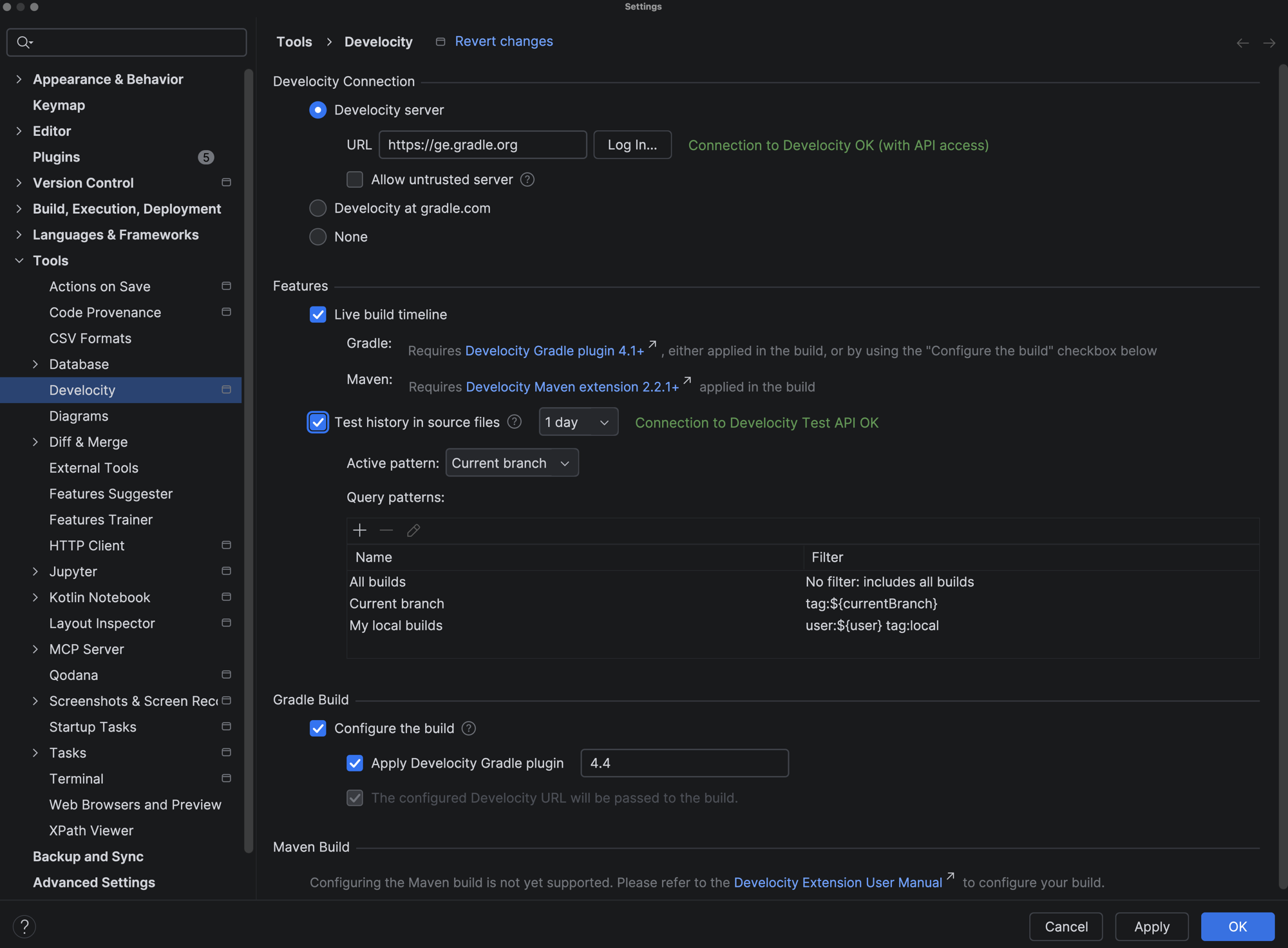 Develocity Configuration