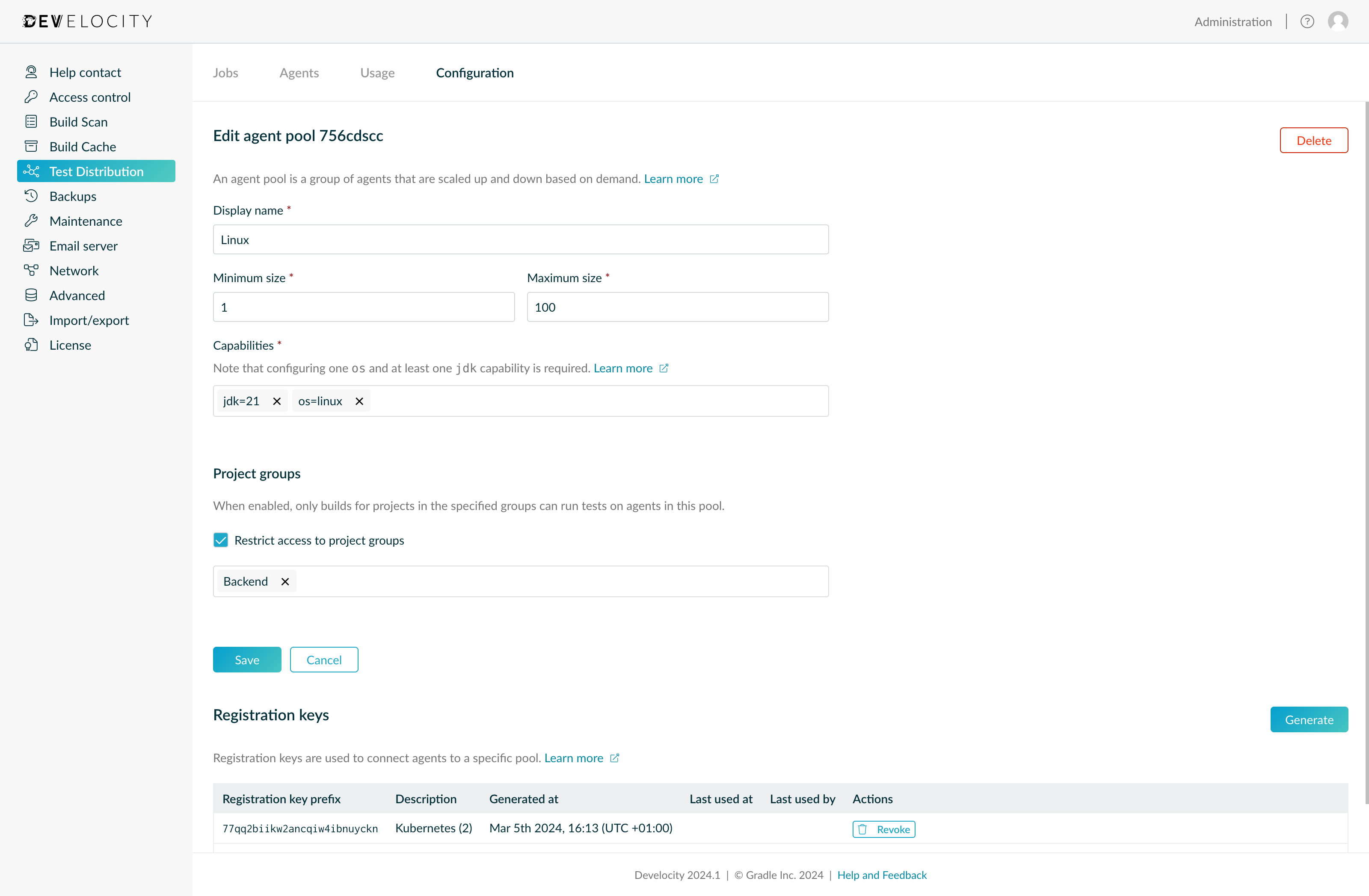 testdistribution agent pool plac 2024.1