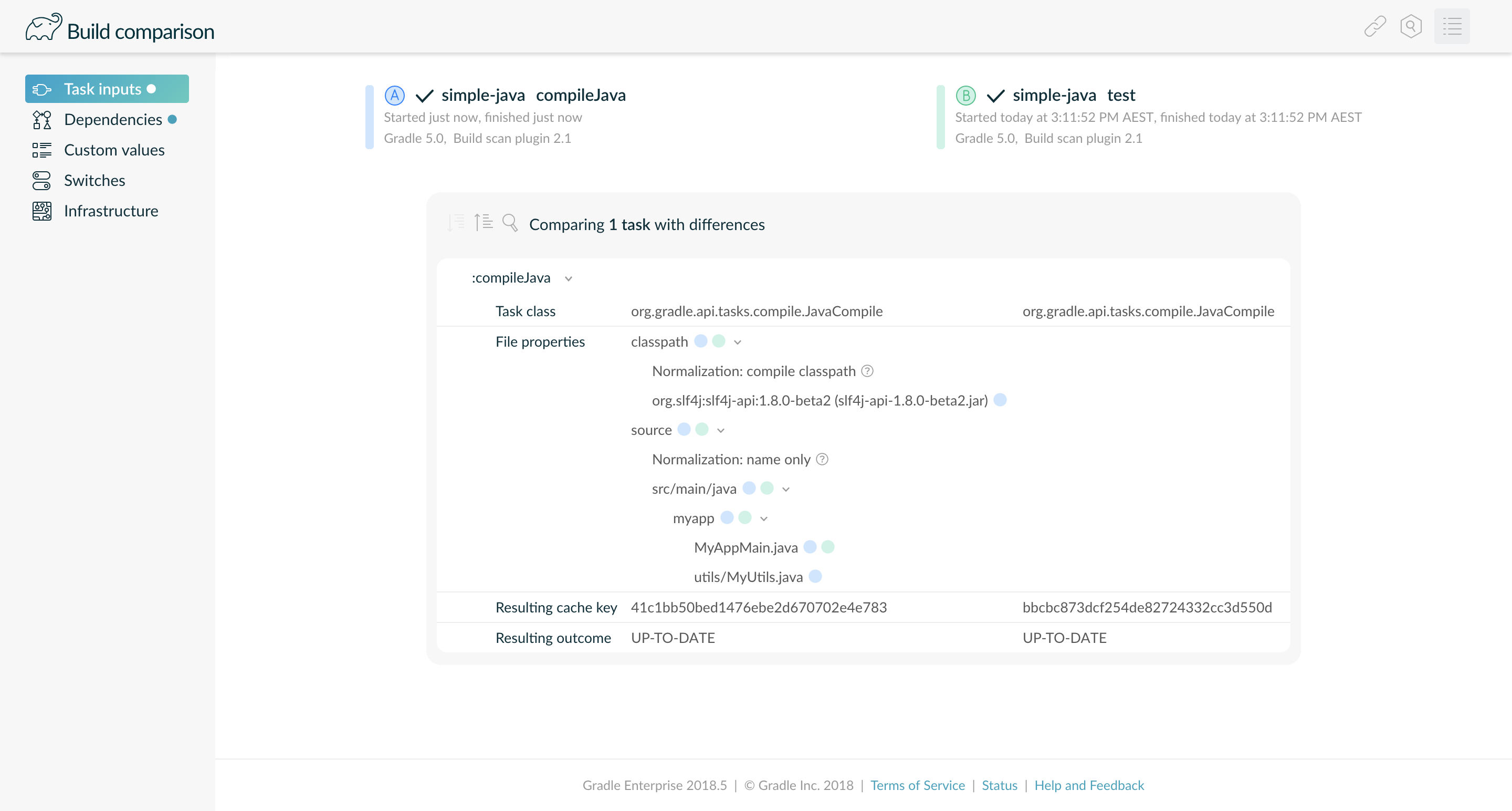 comparison files general