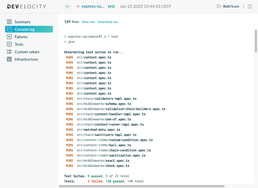 Console Log Overview