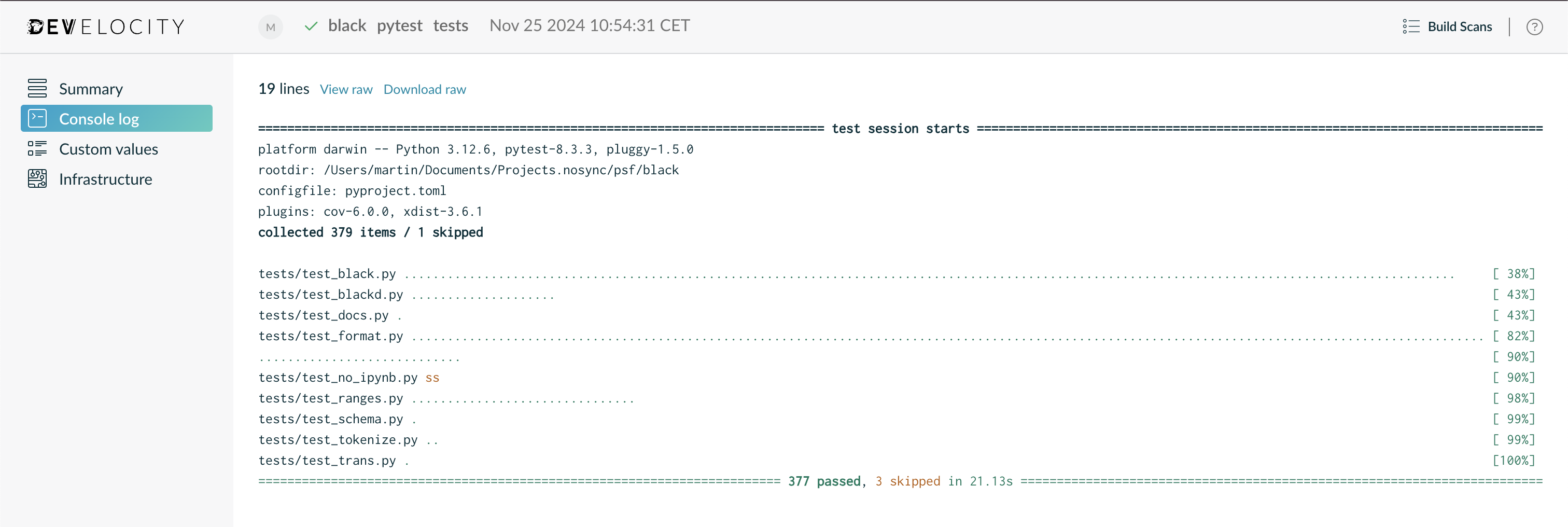 Console Log Overview