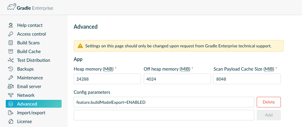 Example of Disabling the v1.0 Build Model Export