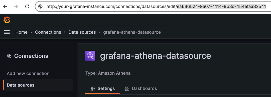 grafana datasource uid