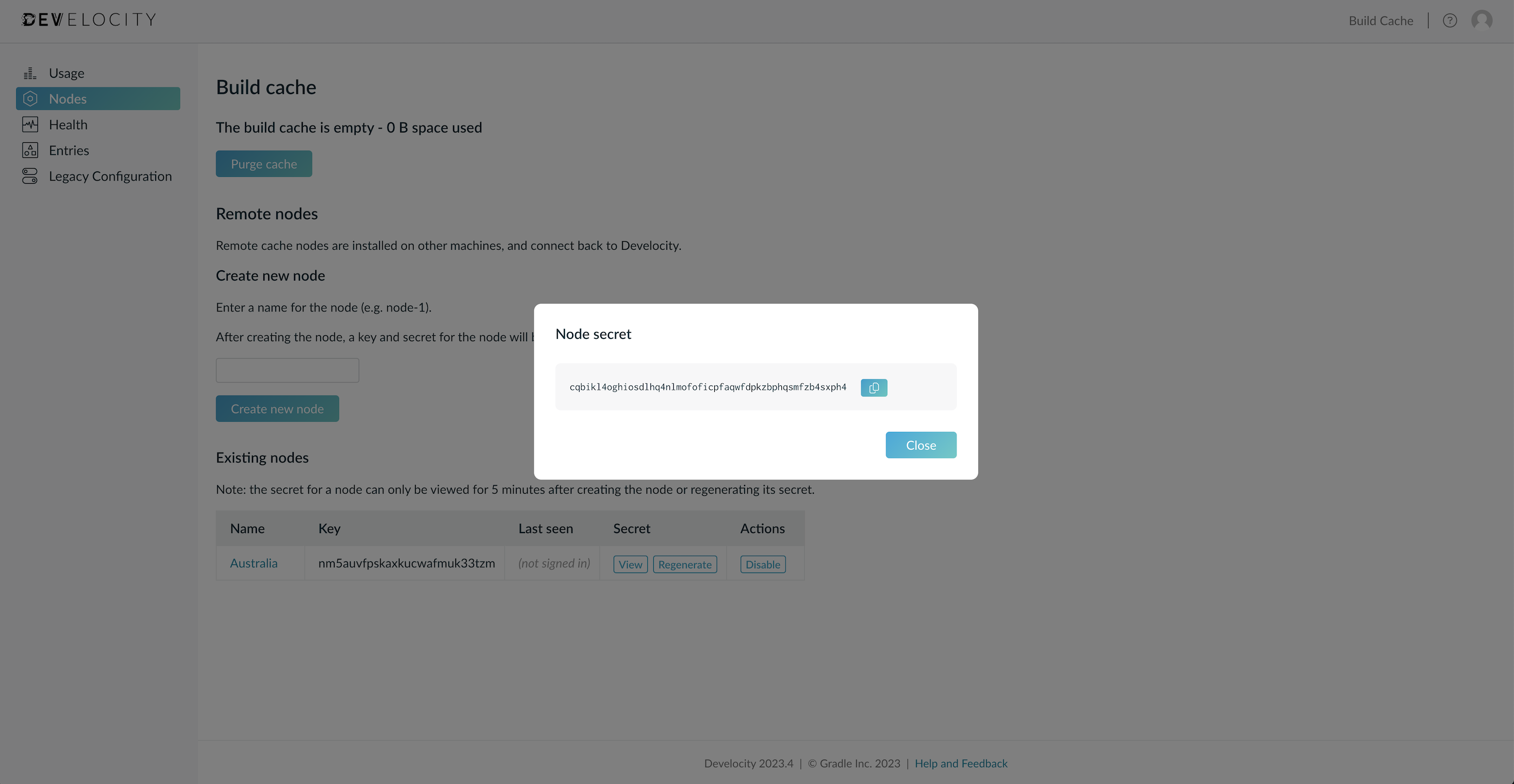 controller secret 2023.4